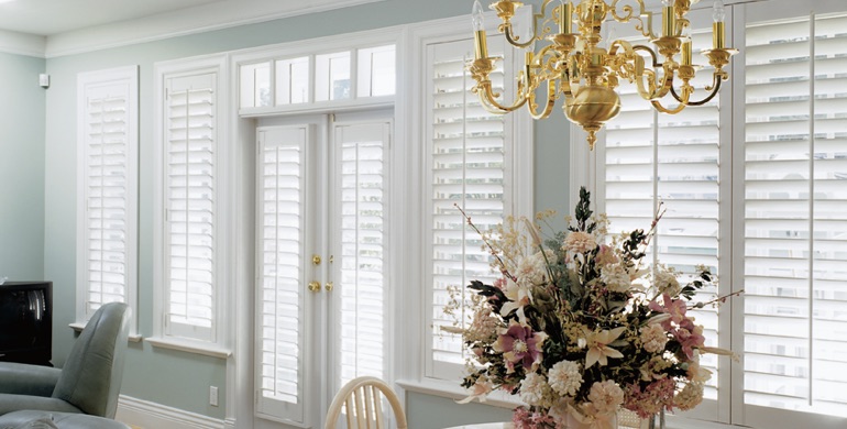 Phoenix sunroom polywood shutters